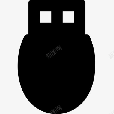 科技数据海报U盘数据旅行者闪存图标