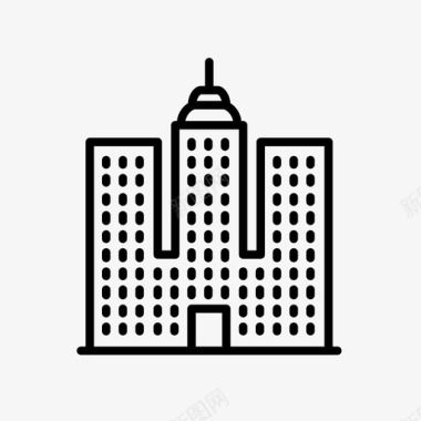 城市建筑曼哈顿图标