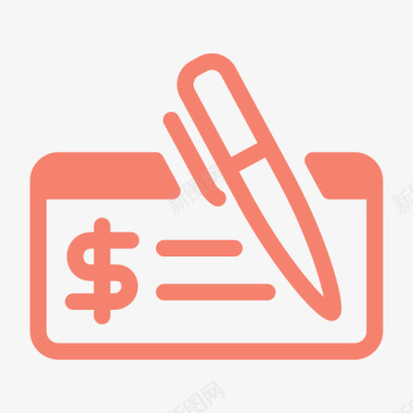 火焰美元图标支票货币美元图标