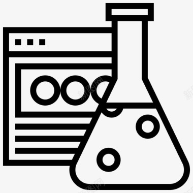 科学内容搜索引擎优化图标