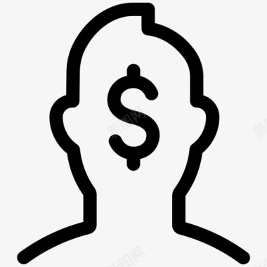 火焰美元图标买家美元业务线第7卷图标