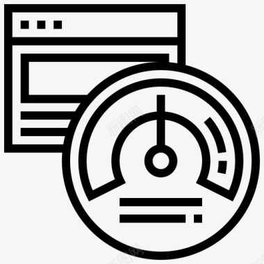 速度里程表速度门搜索引擎优化图标