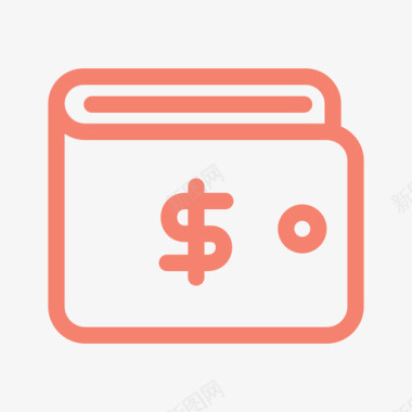 火焰美元图标钱包美元现金货币图标