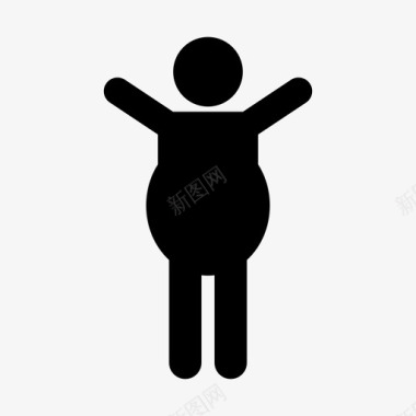 肥胖男人bmi肥胖图标