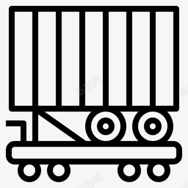 背驮运输集装箱国际图标