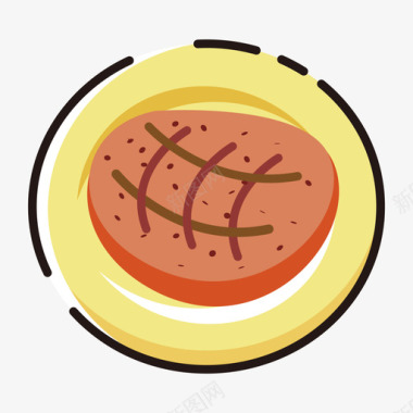 MBE风格牛扒图标