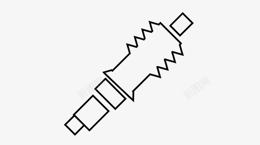 四射火花火花塞图标