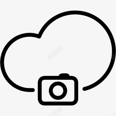 云端摄像机照片摄影图标