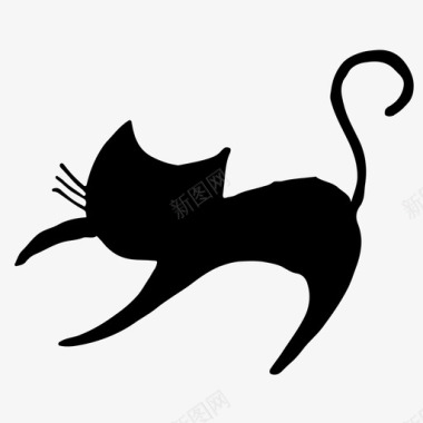 手绘猫掌猫动物小猫图标