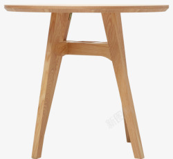西贝斯北欧风格密度板原木色餐桌素材
