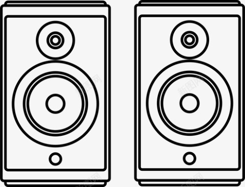 粉色书架立体声书架扬声器音频音响图标