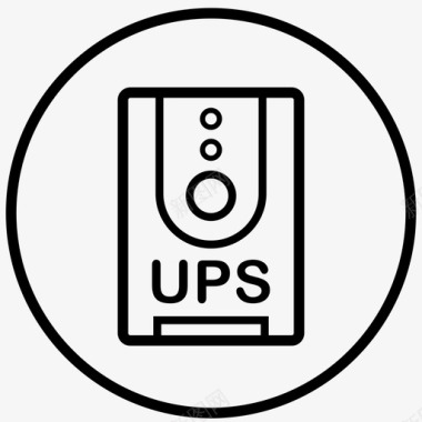 电源海报ups备用电源图标