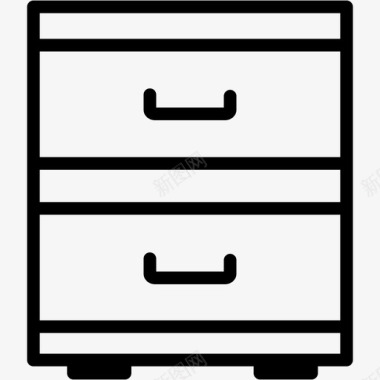 储藏室档案文件柜文件图标