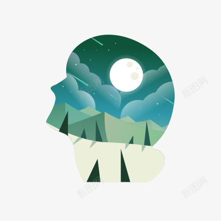 绿色星空png免抠素材_88icon https://88icon.com 绿色 星空