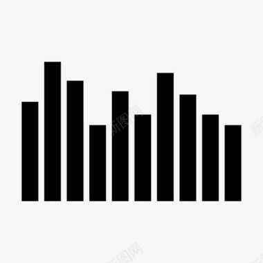 音量波动声波音频音乐图标