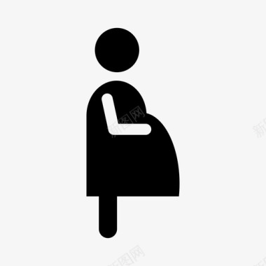 孕妇母亲人图标