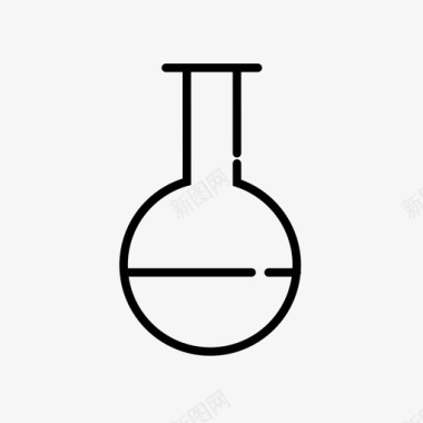 烧杯佛罗伦萨烧瓶烧杯化学图标
