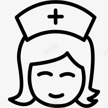 医院护士站护士医疗保健医院图标