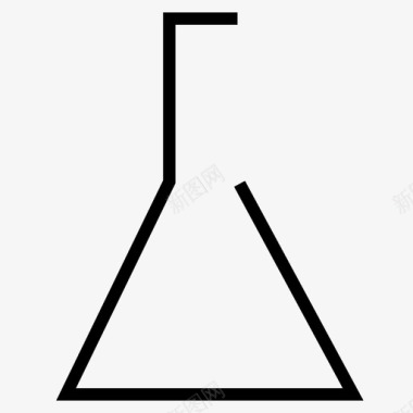 锥形锥形烧瓶化学设备图标