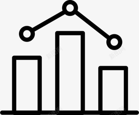 矢量数据分析图标在线数据分析图标