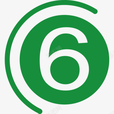 木质数字6数字6图标