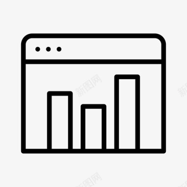 搜索页面页面图形分析报告图标