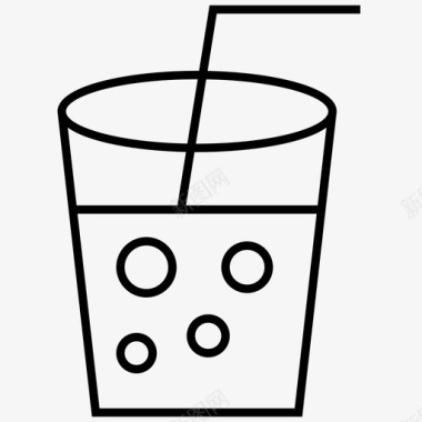 冷饮饮料冷饮杯子图标