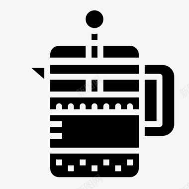 法式榨汁机咖啡机热咖啡机图标