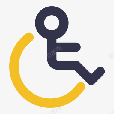 卫生保健和医疗医疗轮椅图标