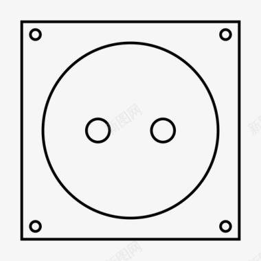 电气插座插座充电桩电气图标