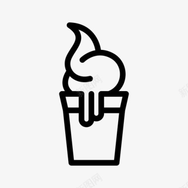 果子PNG矢量图冰淇淋甜点食物图标