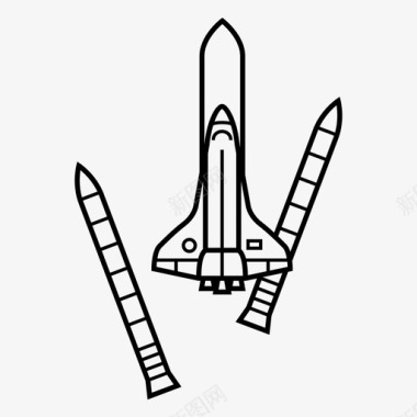 太空飞机发射阶段燃料箱液氢图标