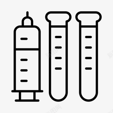 病人看诊医学验血医疗图标