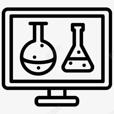 生物分子科学生物技术临床研究计算机图标