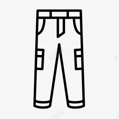 货裤长裤服装配件图标
