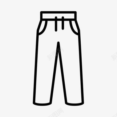 运动种类标志运动裤长裤服装配件图标