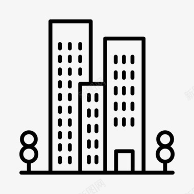 建筑物城市多伦多图标