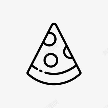披萨快餐一块图标