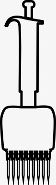 通道指示牌多通道微量移液管微量移液管图标