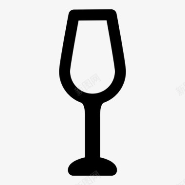 酒玻璃杯酒饮料图标