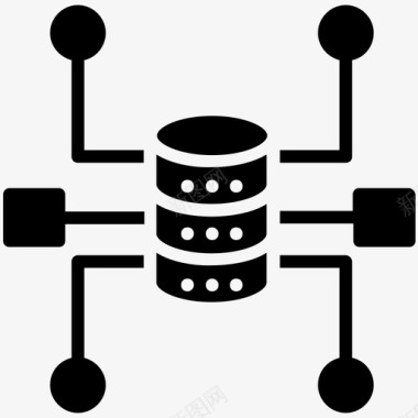 人体架构数据库架构数据管理数据库基础设施图标