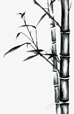 竹子矢量图竹叶手绘竹子素材