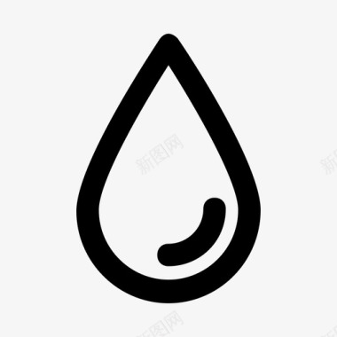 水滴水油图标