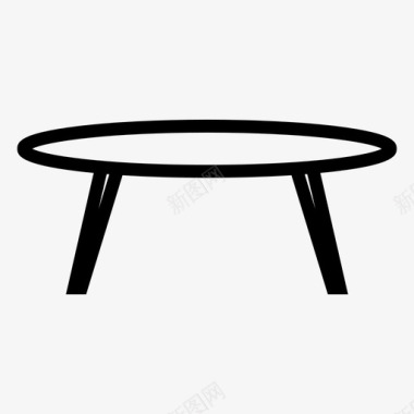 咖啡桌家具日式桌子图标