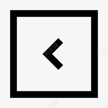 左框箭头插入符号迷你图标线图标最小的使用图标