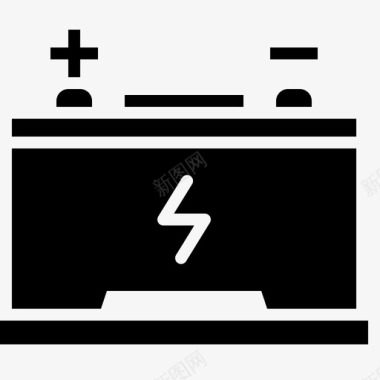 家用电器素材电池汽车充电图标