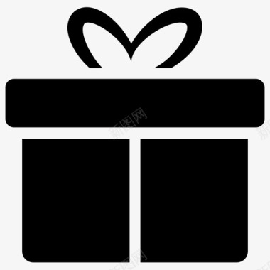礼品盒包装盒礼品图标