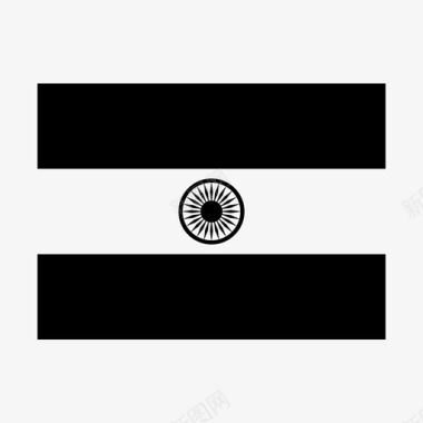 爱国福印度国旗亚洲国家图标