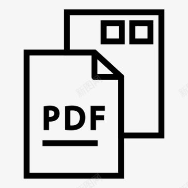 PDF格式pdf文件文件格式图标