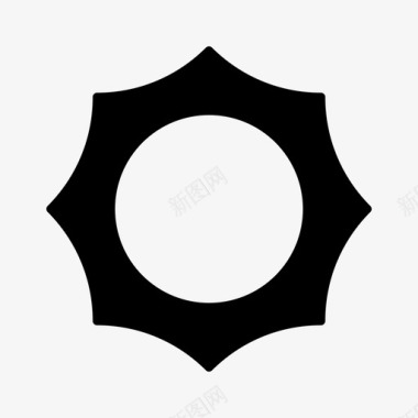 万里晴空太阳晴空星星图标